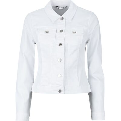 Τζιν Μπουφάν/Jacket Only ONLWONDER DNM Άσπρο Medium θηλυκός Τζιν Μπουφάν/Jacket Only ONLWONDER DNM Άσπρο Medium θηλυκός