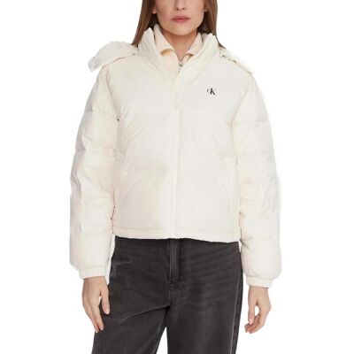 Χοντρό μπουφάν Calvin Klein Jeans ESSENTIAL MIDWEIGHT LV047D501G Άσπρο Large θηλυκός Χοντρό μπουφάν Calvin Klein Jeans ESSENTIAL MIDWEIGHT LV047D501G Άσπρο Large θηλυκός