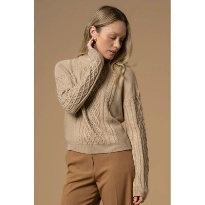 Πουλόβερ Kocca EMILIANA Beige Small θηλυκός Πουλόβερ Kocca EMILIANA Beige Small θηλυκός