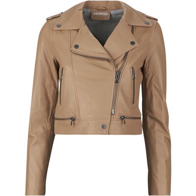 Δερμάτινο Μπουφάν Oakwood YOKO Beige Extra Small θηλυκός Δερμάτινο Μπουφάν Oakwood YOKO Beige Extra Small θηλυκός