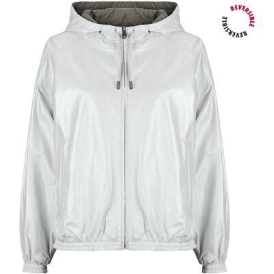 Δερμάτινο Μπουφάν Oakwood GAIA REVERSIBLE Grey Small θηλυκός Δερμάτινο Μπουφάν Oakwood GAIA REVERSIBLE Grey Small θηλυκός