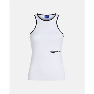 Αμάνικα/T-shirts χωρίς μανίκια Karl Lagerfeld A3W17047 Άσπρο Extra Small θηλυκός Αμάνικα/T-shirts χωρίς μανίκια Karl Lagerfeld A3W17047 Άσπρο Extra Small θηλυκός