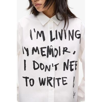 Πουκάμισα Karl Lagerfeld Klj Karl Woven Shirt Άσπρο Small θηλυκός Πουκάμισα Karl Lagerfeld Klj Karl Woven Shirt Άσπρο Small θηλυκός