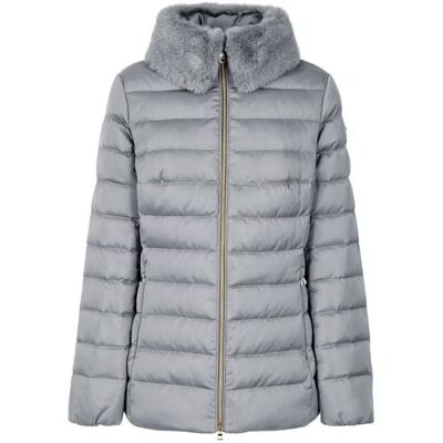 Χοντρό μπουφάν Geox W Bettanie Grey FR 40 θηλυκός Χοντρό μπουφάν Geox W Bettanie Grey FR 40 θηλυκός