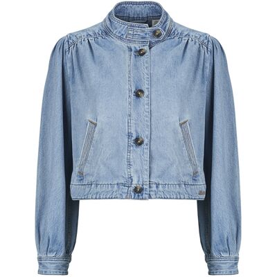 Τζιν Μπουφάν/Jacket Levis PARKER PRETTY SHORT COAT Μπλέ Extra Small θηλυκός Τζιν Μπουφάν/Jacket Levis PARKER PRETTY SHORT COAT Μπλέ Extra Small θηλυκός