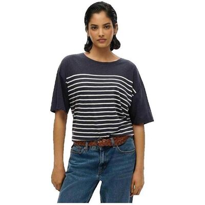T-shirt με κοντά μανίκια Superdry T-shirt Studios Dropped Shoulder Μπλέ Small θηλυκός T-shirt με κοντά μανίκια Superdry T-shirt Studios Dropped Shoulder Μπλέ Small θηλυκός