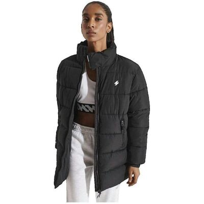 Χοντρό μπουφάν Superdry Doudoune longue coupe ample femme Black Medium θηλυκός Χοντρό μπουφάν Superdry Doudoune longue coupe ample femme Black Medium θηλυκός