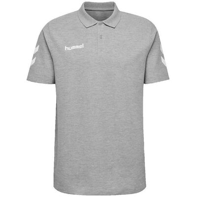 Πόλο με κοντά μανίκια hummel Polo HMLGO Cotton manches courtes gris Grey Small θηλυκός Πόλο με κοντά μανίκια hummel Polo HMLGO Cotton manches courtes gris Grey Small θηλυκός