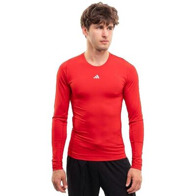 Μπλουζάκια με μακριά μανίκια adidas T-shirt manches longues Techfit Aeroready Red Medium θηλυκός Μπλουζάκια με μακριά μανίκια adidas T-shirt manches longues Techfit Aeroready Red Medium θηλυκός