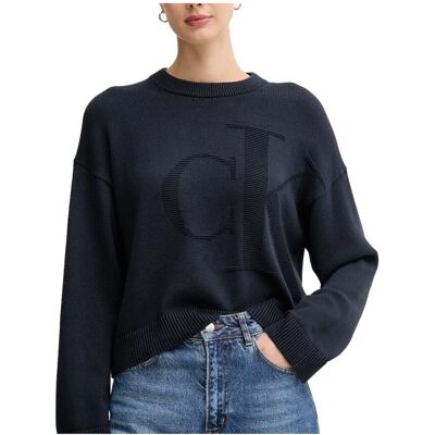 Πουλόβερ Calvin Klein Jeans Lv047d304g Μπλέ Medium θηλυκός Πουλόβερ Calvin Klein Jeans Lv047d304g Μπλέ Medium θηλυκός