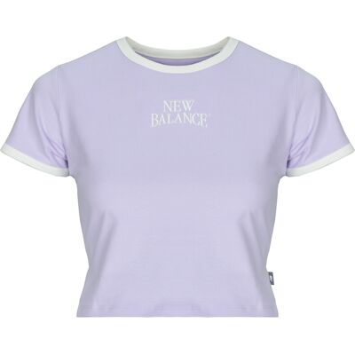 T-shirt με κοντά μανίκια New Balance LINEAR HERITAGE RINGER TSHIRT Violet Medium θηλυκός T-shirt με κοντά μανίκια New Balance LINEAR HERITAGE RINGER TSHIRT Violet Medium θηλυκός