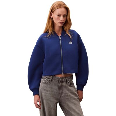 Μπουφάν Calvin Klein Jeans A- Oversized Scuba Z Μπλέ Small θηλυκός Μπουφάν Calvin Klein Jeans A- Oversized Scuba Z Μπλέ Small θηλυκός