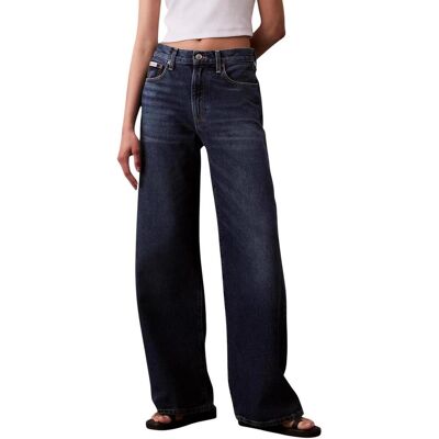 φαρδιά / καμπάνα Calvin Klein Jeans THE WIDE LEG TINTED LV147B933G Μπλέ IT 40 θηλυκός φαρδιά / καμπάνα Calvin Klein Jeans THE WIDE LEG TINTED LV147B933G Μπλέ IT 40 θηλυκός