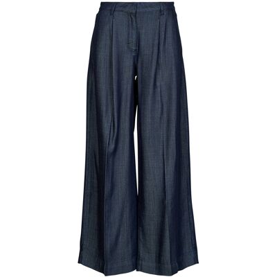 φαρδιά / καμπάνα Karl Lagerfeld FLUID DENIM WIDE LEG PANTS Μπλέ US 29 θηλυκός φαρδιά / καμπάνα Karl Lagerfeld FLUID DENIM WIDE LEG PANTS Μπλέ US 29 θηλυκός