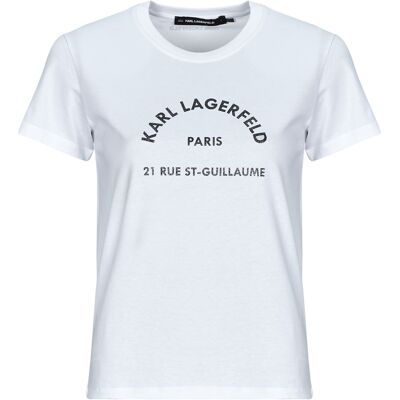 T-shirt με κοντά μανίκια Karl Lagerfeld RSG GLITTER PETITE T-SHIRT Άσπρο Extra Small θηλυκός T-shirt με κοντά μανίκια Karl Lagerfeld RSG GLITTER PETITE T-SHIRT Άσπρο Extra Small θηλυκός