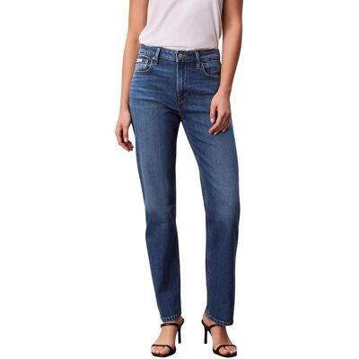 Tζιν σε ίσια γραμή Calvin Klein Jeans HIGH RISE STRAIGHT I LV047B913G Μπλέ IT 42 θηλυκός Tζιν σε ίσια γραμή Calvin Klein Jeans HIGH RISE STRAIGHT I LV047B913G Μπλέ IT 42 θηλυκός