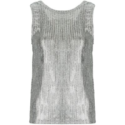 Αμάνικα/T-shirts χωρίς μανίκια Ikks B310255 Silver Medium θηλυκός Αμάνικα/T-shirts χωρίς μανίκια Ikks B310255 Silver Medium θηλυκός