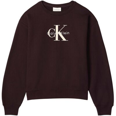 Αθλητικό T-shirt Calvin Klein Jeans Ls Monologo French T Brown Extra Small Αθλητικό T-shirt Calvin Klein Jeans Ls Monologo French T Brown Extra Small