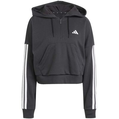 T-shirt με κουκούλα adidas W 3S Ft Qz Hd Black Extra Large T-shirt με κουκούλα adidas W 3S Ft Qz Hd Black Extra Large