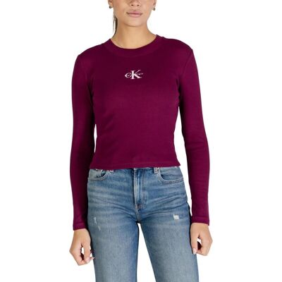 Μπλουζάκια με μακριά μανίκια Calvin Klein Jeans A- LS MONOGRAM BABY LV047A803G Red Medium θηλυκός Μπλουζάκια με μακριά μανίκια Calvin Klein Jeans A- LS MONOGRAM BABY LV047A803G Red Medium θηλυκός