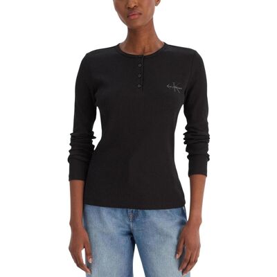 Μπλουζάκια με μακριά μανίκια Calvin Klein Jeans LV047E201G Black Large θηλυκός Μπλουζάκια με μακριά μανίκια Calvin Klein Jeans LV047E201G Black Large θηλυκός