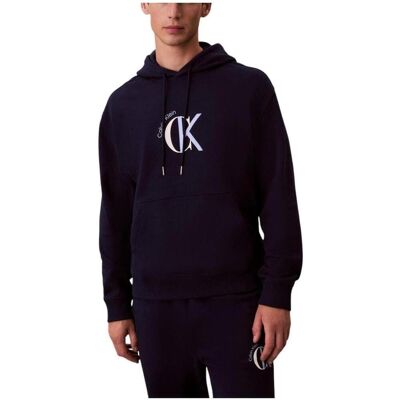 T-shirt με κουκούλα Calvin Klein Jeans LV04RE255GWFW Μπλέ Small T-shirt με κουκούλα Calvin Klein Jeans LV04RE255GWFW Μπλέ Small
