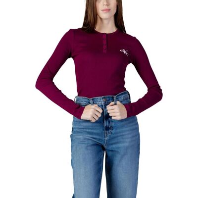 Μπλουζάκια με μακριά μανίκια Calvin Klein Jeans LV047E201G Red Medium θηλυκός Μπλουζάκια με μακριά μανίκια Calvin Klein Jeans LV047E201G Red Medium θηλυκός