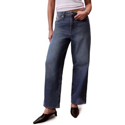 Jeans Calvin Klein Jeans Eu Barrel Jean Indig Μπλέ US 24 / 32 θηλυκός Jeans Calvin Klein Jeans Eu Barrel Jean Indig Μπλέ US 24 / 32 θηλυκός