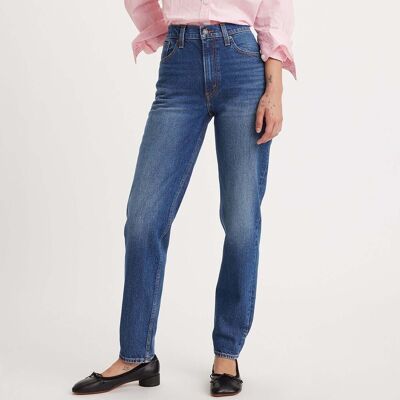 Tζιν σε ίσια γραμή Levis 80S Mom Jean Tough Cookie Μπλέ US 24 / 28 θηλυκός Tζιν σε ίσια γραμή Levis 80S Mom Jean Tough Cookie Μπλέ US 24 / 28 θηλυκός