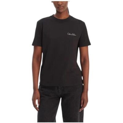 T-shirt με κοντά μανίκια Calvin Klein Jeans LV047E809G UB1 Black Extra Small θηλυκός T-shirt με κοντά μανίκια Calvin Klein Jeans LV047E809G UB1 Black Extra Small θηλυκός