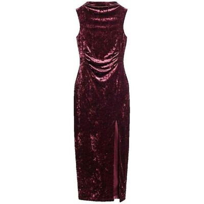 Μακριά Φορέματα Superdry Robe longue en velours rouge sans manches Red Large θηλυκός Μακριά Φορέματα Superdry Robe longue en velours rouge sans manches Red Large θηλυκός