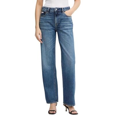 Tζιν σε ίσια γραμή Calvin Klein Jeans LV047E704G Μπλέ IT 40 θηλυκός Tζιν σε ίσια γραμή Calvin Klein Jeans LV047E704G Μπλέ IT 40 θηλυκός