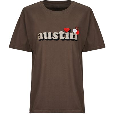 T-shirt με κοντά μανίκια Newtone TRUCKER CITY Brown T1 θηλυκός T-shirt με κοντά μανίκια Newtone TRUCKER CITY Brown T1 θηλυκός