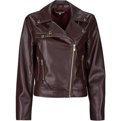 Δερμάτινο Μπουφάν Morgan GEFF Bordeaux FR 38 θηλυκός Δερμάτινο Μπουφάν Morgan GEFF Bordeaux FR 38 θηλυκός