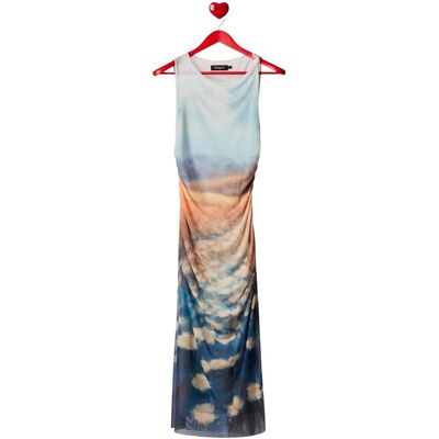 Μίντι φορέματα Desigual VEST_VERMONT 26SWVK28 Μπλέ Medium Μίντι φορέματα Desigual VEST_VERMONT 26SWVK28 Μπλέ Medium