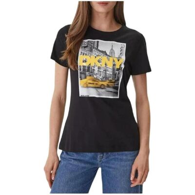 T-shirt με κοντά μανίκια Dkny DW5900249 afw Black Extra Small θηλυκός T-shirt με κοντά μανίκια Dkny DW5900249 afw Black Extra Small θηλυκός