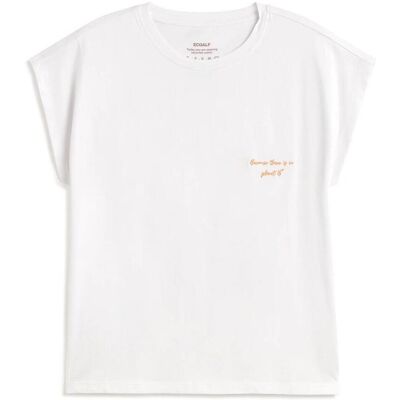 T-shirt με κοντά μανίκια Ecoalf MCWGATSNAMUR0804S26 Άσπρο Extra Small θηλυκός T-shirt με κοντά μανίκια Ecoalf MCWGATSNAMUR0804S26 Άσπρο Extra Small θηλυκός