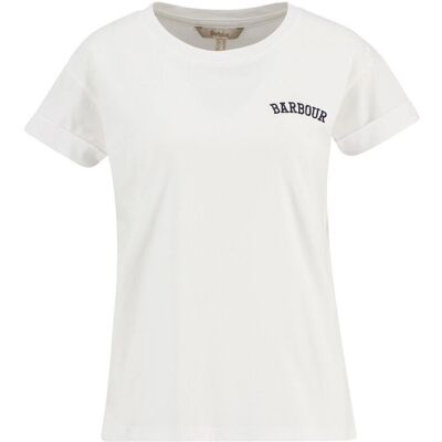 T-shirt με κοντά μανίκια Barbour LTS0718 Άσπρο US 12 θηλυκός T-shirt με κοντά μανίκια Barbour LTS0718 Άσπρο US 12 θηλυκός
