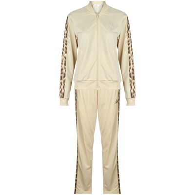 Σετ από φόρμες adidas 3-STRIPES LEOPARD PRINT Tracksuit Beige Small θηλυκός Σετ από φόρμες adidas 3-STRIPES LEOPARD PRINT Tracksuit Beige Small θηλυκός