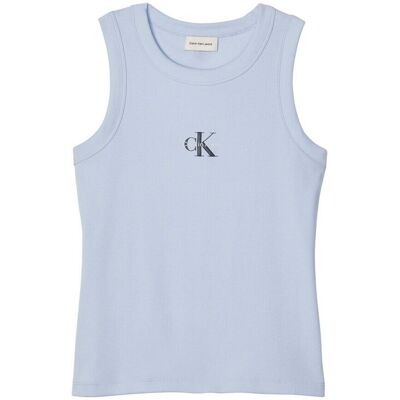 Αμάνικα/T-shirts χωρίς μανίκια Calvin Klein Jeans Lv047e200g Sl Μπλέ Extra Small θηλυκός Αμάνικα/T-shirts χωρίς μανίκια Calvin Klein Jeans Lv047e200g Sl Μπλέ Extra Small θηλυκός