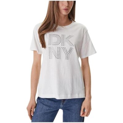 T-shirt με κοντά μανίκια Dkny SW5900202 wht Άσπρο Extra Small θηλυκός T-shirt με κοντά μανίκια Dkny SW5900202 wht Άσπρο Extra Small θηλυκός