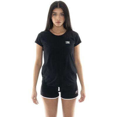 T-shirt με κοντά μανίκια Leone 1947 Woman Short Sleeves New Basic Black Extra Small θηλυκός T-shirt με κοντά μανίκια Leone 1947 Woman Short Sleeves New Basic Black Extra Small θηλυκός
