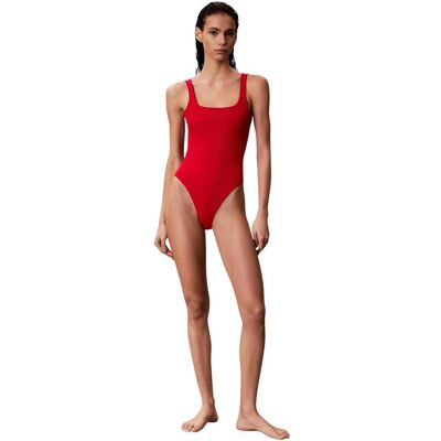 Μαγιό Ολόσωμο Calvin Klein Jeans ONE PIECE LV00Q61142 Red Small θηλυκός Μαγιό Ολόσωμο Calvin Klein Jeans ONE PIECE LV00Q61142 Red Small θηλυκός
