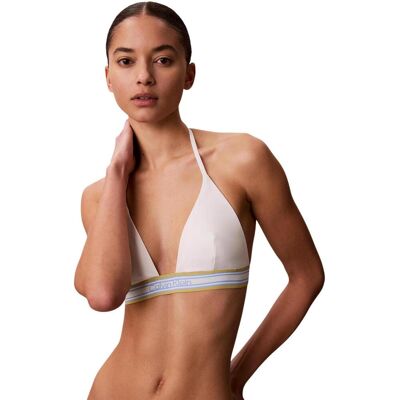 Μαγιό μόνο το πάνω ή κάτω μέρος Calvin Klein Jeans HALTER TRIANGLE LV00Q61214 Άσπρο Medium θηλυκός Μαγιό μόνο το πάνω ή κάτω μέρος Calvin Klein Jeans HALTER TRIANGLE LV00Q61214 Άσπρο Medium θηλυκός