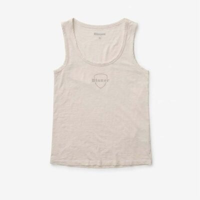 Αμάνικα/T-shirts χωρίς μανίκια Blauer 26sbldh03413 Beige Small θηλυκός Αμάνικα/T-shirts χωρίς μανίκια Blauer 26sbldh03413 Beige Small θηλυκός