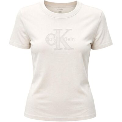T-shirt με κοντά μανίκια Calvin Klein Jeans LV047G829G Άσπρο Large θηλυκός T-shirt με κοντά μανίκια Calvin Klein Jeans LV047G829G Άσπρο Large θηλυκός
