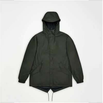 Αντιανεμικά Rains Fishtail Jacket W3 Green Small θηλυκός Αντιανεμικά Rains Fishtail Jacket W3 Green Small θηλυκός