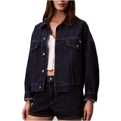 Τζιν Μπουφάν/Jacket Calvin Klein Jeans Lv047f780g Black Medium θηλυκός Τζιν Μπουφάν/Jacket Calvin Klein Jeans Lv047f780g Black Medium θηλυκός