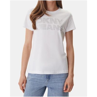 T-shirt με κοντά μανίκια Dkny DJ6T1692 Άσπρο Small θηλυκός T-shirt με κοντά μανίκια Dkny DJ6T1692 Άσπρο Small θηλυκός