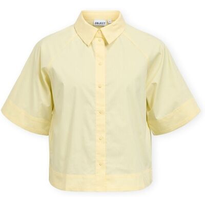 Πουκάμισο με κοντά μανίκια Object Paige Re Shirt - Pastel Yellow Yellow FR 34 θηλυκός Πουκάμισο με κοντά μανίκια Object Paige Re Shirt - Pastel Yellow Yellow FR 34 θηλυκός
